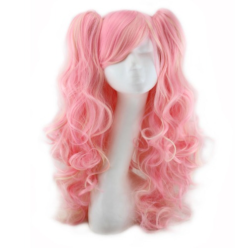 Colorful Long Curly Wig Collection | Pink gold