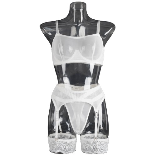 Mesh 3-Piece Sex Suit | White / M