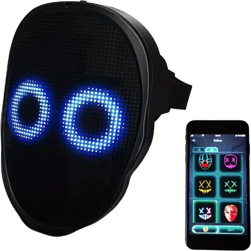   led mask app control gesture sensing programmable - Temu Malaysia