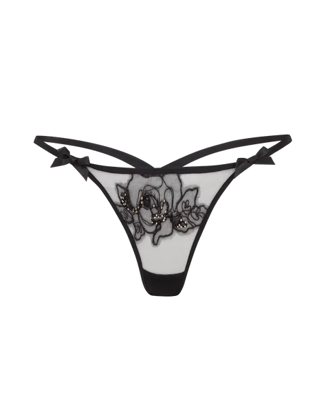 Lindie Thong in Black | By Agent Provocateur