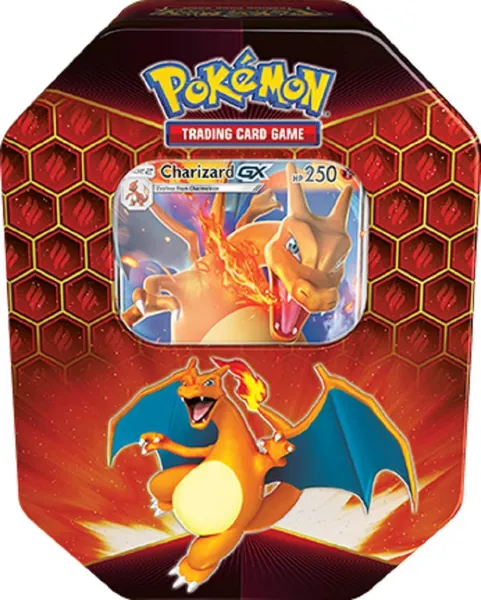 Pokemon Hidden Fates Charizard GX Collectors Tin |Inc Booster Packs & Promo Card