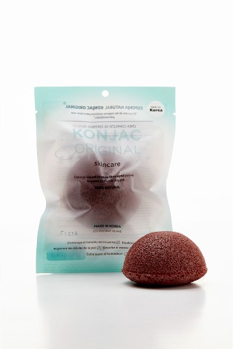 Esponja Facial con Fina Arcilla Roja Francesa Natural -ROSACEA-