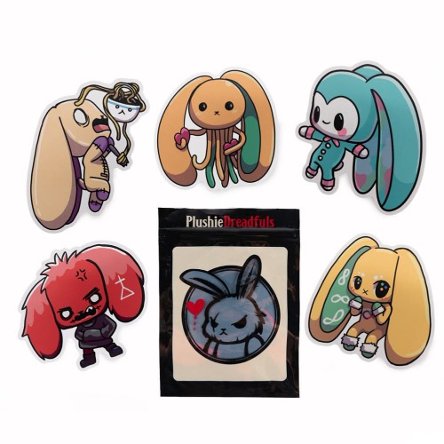 Plushie Dreadfuls Vinyl Sticker Pack Vol. 2