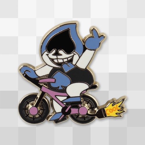 Cool Bike Lancer Spinning Enamel Pin | Default Title