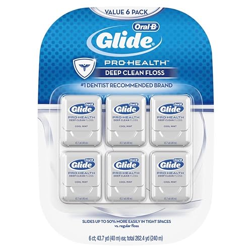 GLIDE Oral-B Pro-Health Mint Deep Clean Floss 6 Count - Mint - 6 Count (Pack of 1)