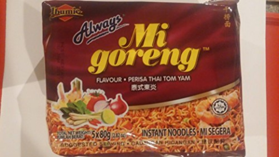 Ibumie Mi Goreng Thai Tom Yum Instant Noodles (10 packs x 2.82oz)