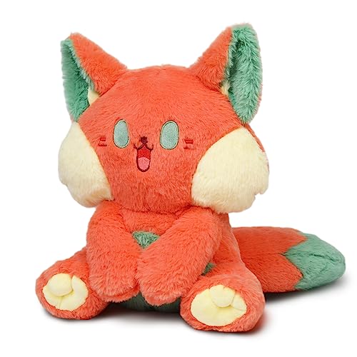 QCOTNG Fox Stuffed Animal Cute Plush Toy with Big Tails Soft Stuffed Animals for Boys and Girls Birthday Gift for Kids(19 inch Orange) - Orange