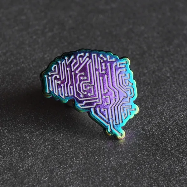 Artificial Intelligence, Brain pin badge