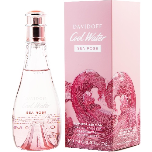 Cool Water Sea Rose Eau De Toilette Spray 3.3 oz (Summer Limited Edition 2019)