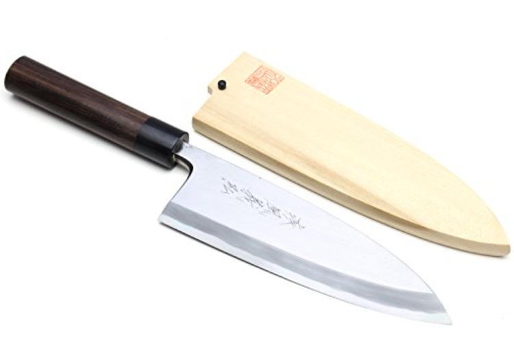 Yoshihiro Shiroko Chefs Knife - 6 IN - Rosewood Handle