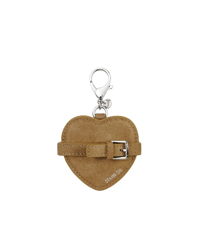 Belted Mirror Keyring / Camel