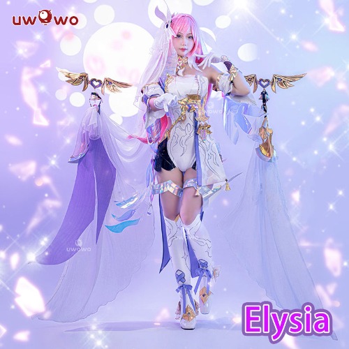 [Last Batch]【In Stock】Uwowo Game Honkai Impact 3: Elysia Herrscher of Human Ego Elysia Angel Cosplay Costume | 【In Stock】Costume S