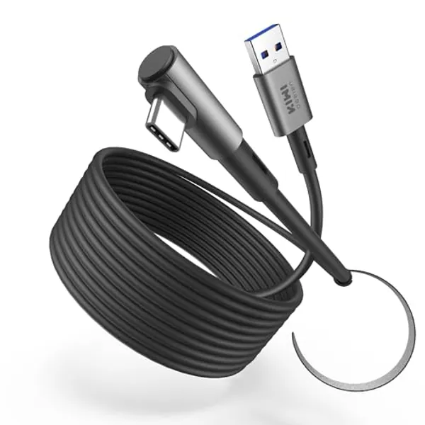 KIWI design 16FT Link Cable Compatible with Oculus/Meta Quest 3 Accessories, and Quest 2/Pro/Pico 4, USB3.0 Link Cable with 5Gbps Super Speed