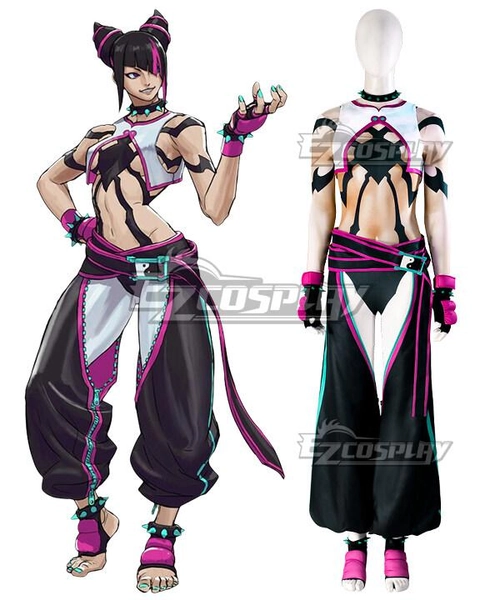 Street Fighter VI 6 Juri Han Cosplay Costume New Edtion