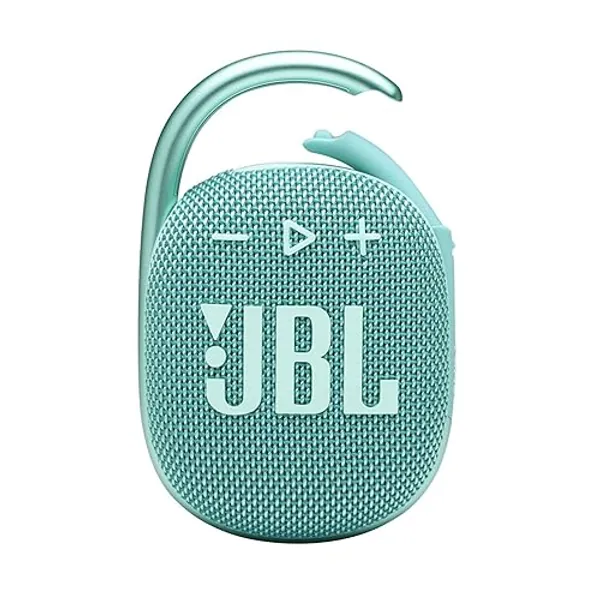 JBL Clip 4, Teal - Portable Bluetooth 5.1 Speaker - Up to 10 Hours of Play - Waterproof & Dust Resistant - Includes Noise & Echo-Canceling Speakerphone - Teal