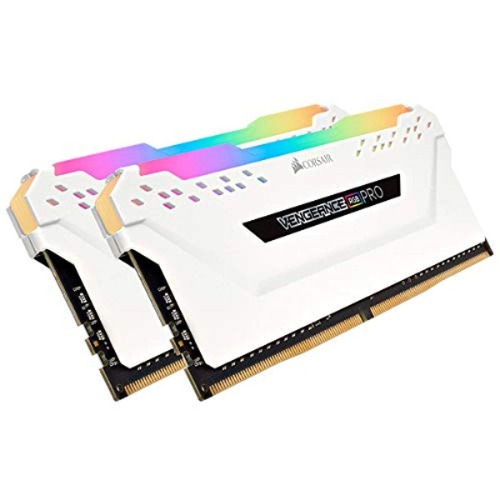 CORSAIR Vengeance RGB PRO 32GB (2x16GB) DDR4 2666 (PC4-21300) C16 Desktop Memory – White - 