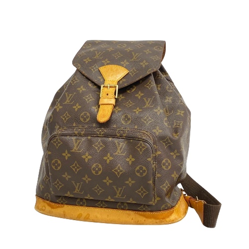 Louis Vuitton Montsouris Gm  Canvas Backpack Bag (Pre-Owned) | brown