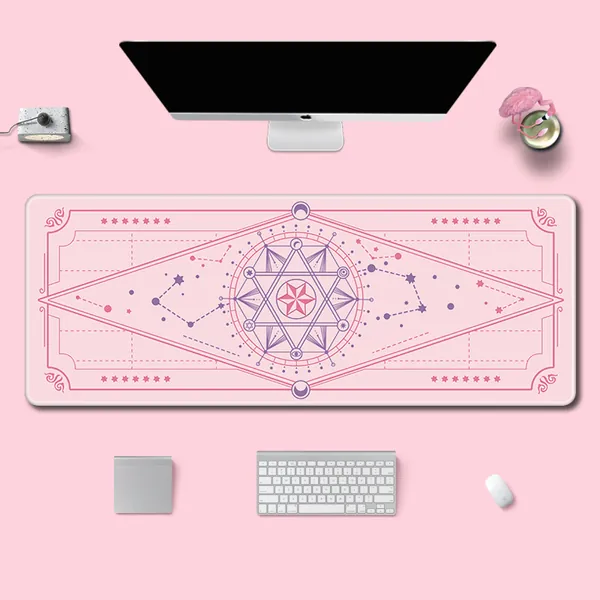 Stars Gaming Desk Mat Starry Mouse Mat Astronomy Game Room Decor - A
