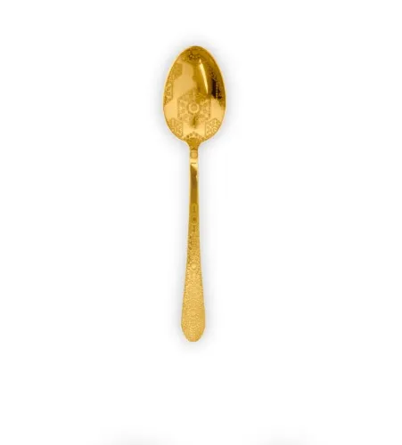 Moroccan Tealeidoscope Etched Gold Teaspoon