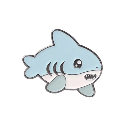 Cute Sea Animal Lapel Pins for Aquatic Lovers - Shark