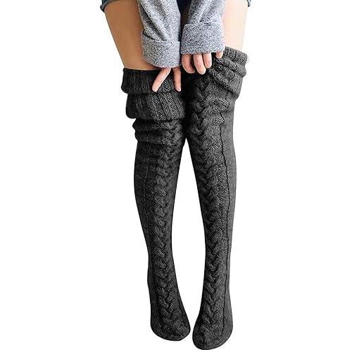 Comfy Thigh Highs Dark Grey