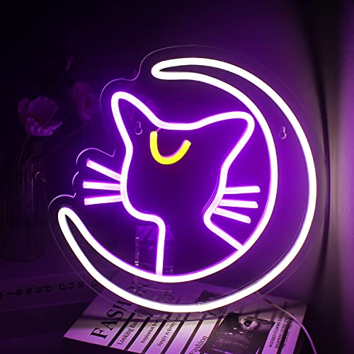 Luna Cat Neon Light