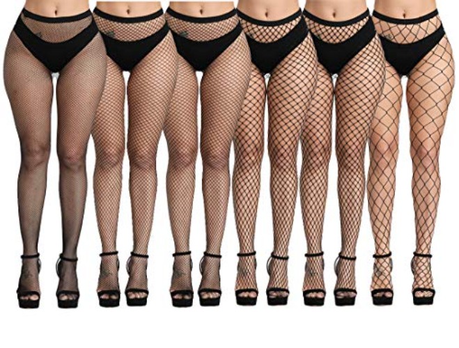 6 pairs of fishnet stockings