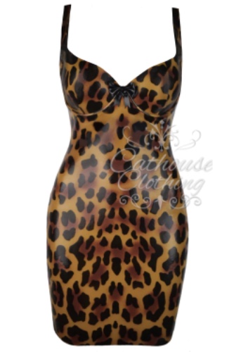 Cheetah bustier dress | small/medium / Natural/Tan / D