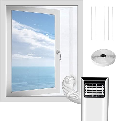 LIHAO 300cm Window Seal for Portable Air Conditioner Tumble Dryer Portable Air Conditioning Unit, Seal Air Conditioner Kit，Easy to Install No Need for Drilling Holes