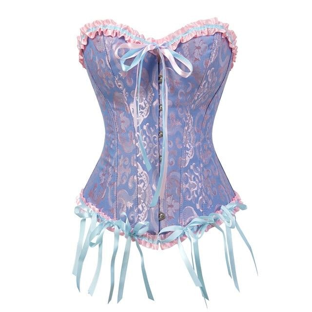 Lady In Lace Genuine Corsets - Pastels / XL