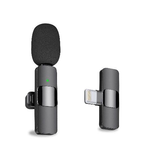 MAYBESTA Professional Wireless Lavalier Lapel Microphone for iPhone, iPad - Cordless Omnidirectional Condenser Recording Mic for Interview Video Podcast Vlog YouTube - 