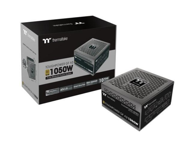 Thermaltake Toughpower GF A3 ATX 3.0 1050W 80+ Gold Full Modular SLI/Crossfile Ready Power Supply; PCIe Gen.5 600W 12VHPWR Connector Included; PS-TPD-1050FNFAGU-L)
