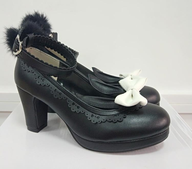 Lil Bun Heels - Black / 5