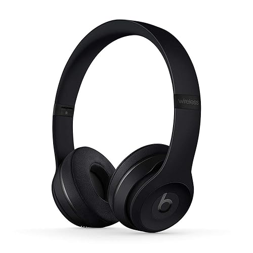 Beats Solo3 Wireless On-Ear Headphones - Apple W1 Headphone Chip, Class 1 Bluetooth, 40 Hours of Listening Time - Matte Black (Previous Model) - Matte Black