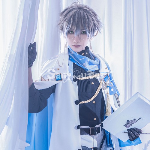 【In Stock】NIJISANJI Cosplay Vtuber Ike Eveland White Suit Cosplay Costume - L