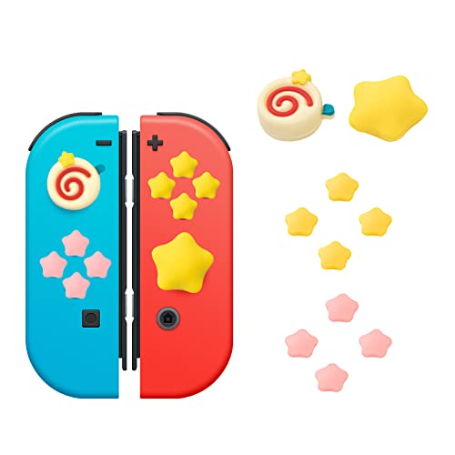 Kirby Thumb Grips for Nintendo Switch, Cute Switch OLED Button Caps Set - Yellow