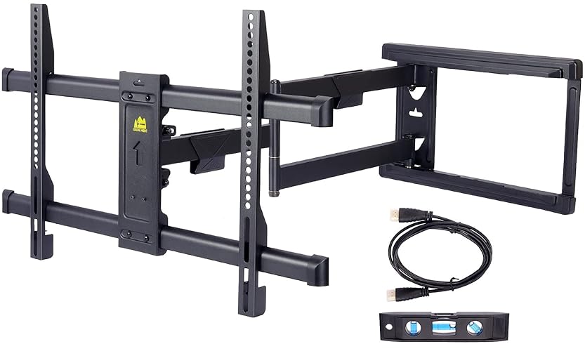 FORGING MOUNT Long Extension TV Mount/Wall Bracket Full Motion with 30 inch Long Arm for Corner/Flat Installation fits 37 to 75" Flat/Curve TVs, VESA 600x400mm Holds up to 99lbs