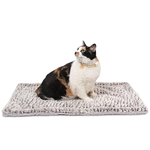 Self Heating Cat Pad Self Warming Cat Bed 27.5" x 18.5" Thermal Cat Mat for Outdoor and Indoor Large Kittens Small Puppy Pets - 70L x 47W x 4H cm