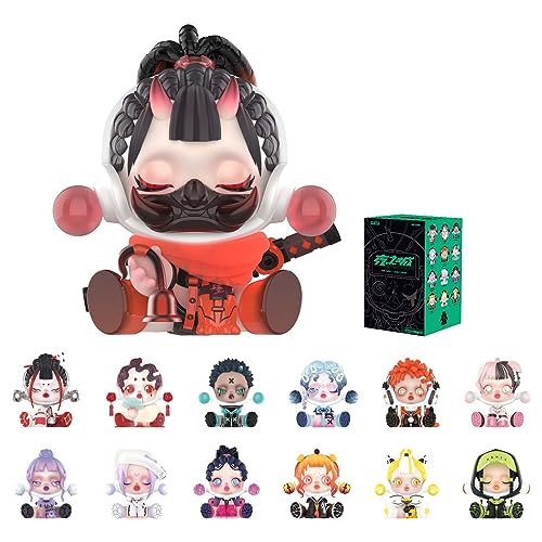POP MART SKULLPANDA City of Night Series 1PC Exclusive Action Figure Box Toy Bulk Box Popular Collectible Art Toy Cute Figure Creative Gift, for Christmas Birthday Party Holiday - Night - Single Box