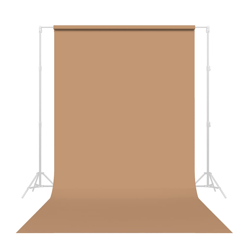Savage Seamless Paper Photography Backdrop - Color #76 Mocha, Size 86 Inches Wide x 36 Feet Long, Backdrop for YouTube Videos, Streaming, Interviews and Portraits - Made in USA