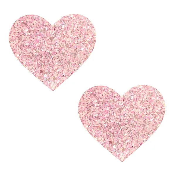 Neva Nude I Heart U Nipztix Pasties for Festivals, Raves & More, Medical Grade Adhesive, Waterproof & Sweatproof, Made in USA