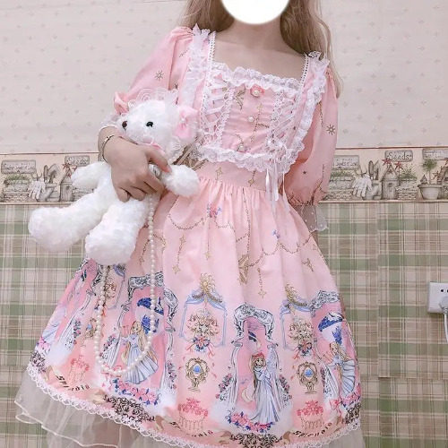 Celestial Angel Symphony Lolita Dress for Ethereal Fashion Lovers - Pink