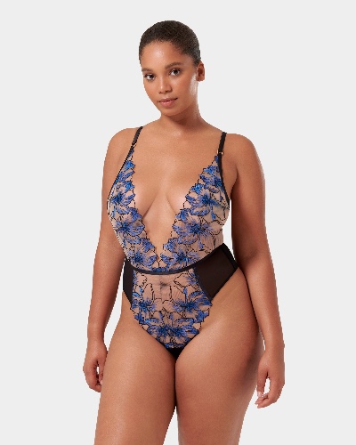 Lyandra Soft Body Egyptian Blue/Black/Sheer | Blue / 12
