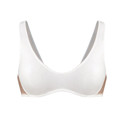 Core Scoop Neck Bralette Crystal - L / Crystal