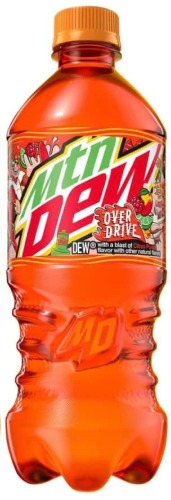 Mtn Dew Overdrive 20 oz Bottle 4 pack Over Drive Mountain - 