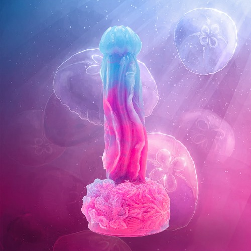 Stinger the Jellyfish Dildo - Add Suction Cup / Standard / Firm Shore 10A