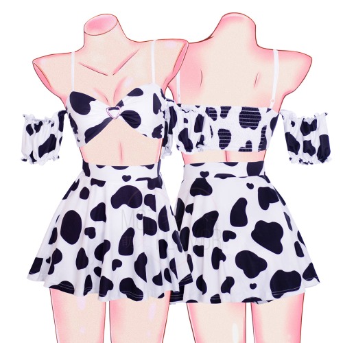 Soft Spring Cow Set - Black / M/L