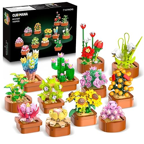 LEGO 12 Blumen Sukkulenten 