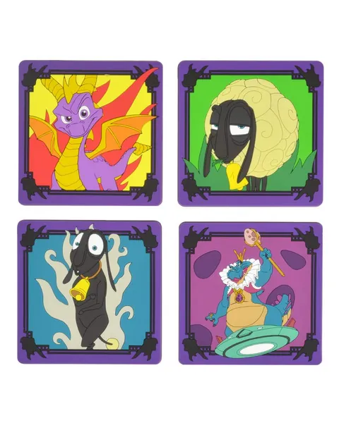 Official Spyro The Dragon Silicone Coasters (Pack of 4)