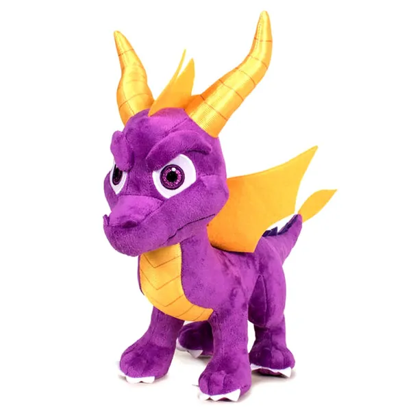 Play by Play - SPYRO THE DRAGON Plush Original Standing Official Video Game Activision - Violet - 35cm